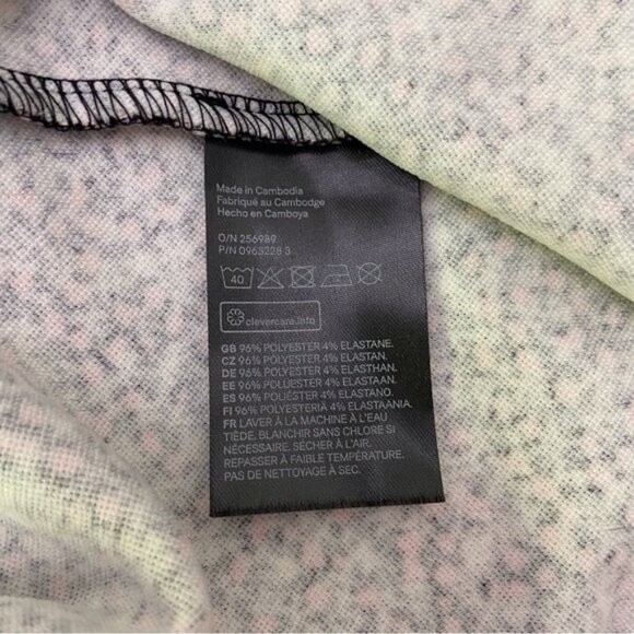 H&m dress liberty floral pink white black lightweight open to the leg summer XL - Picture 10 of 14